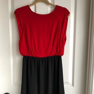 Alice and Olivia red and black dress in size 10